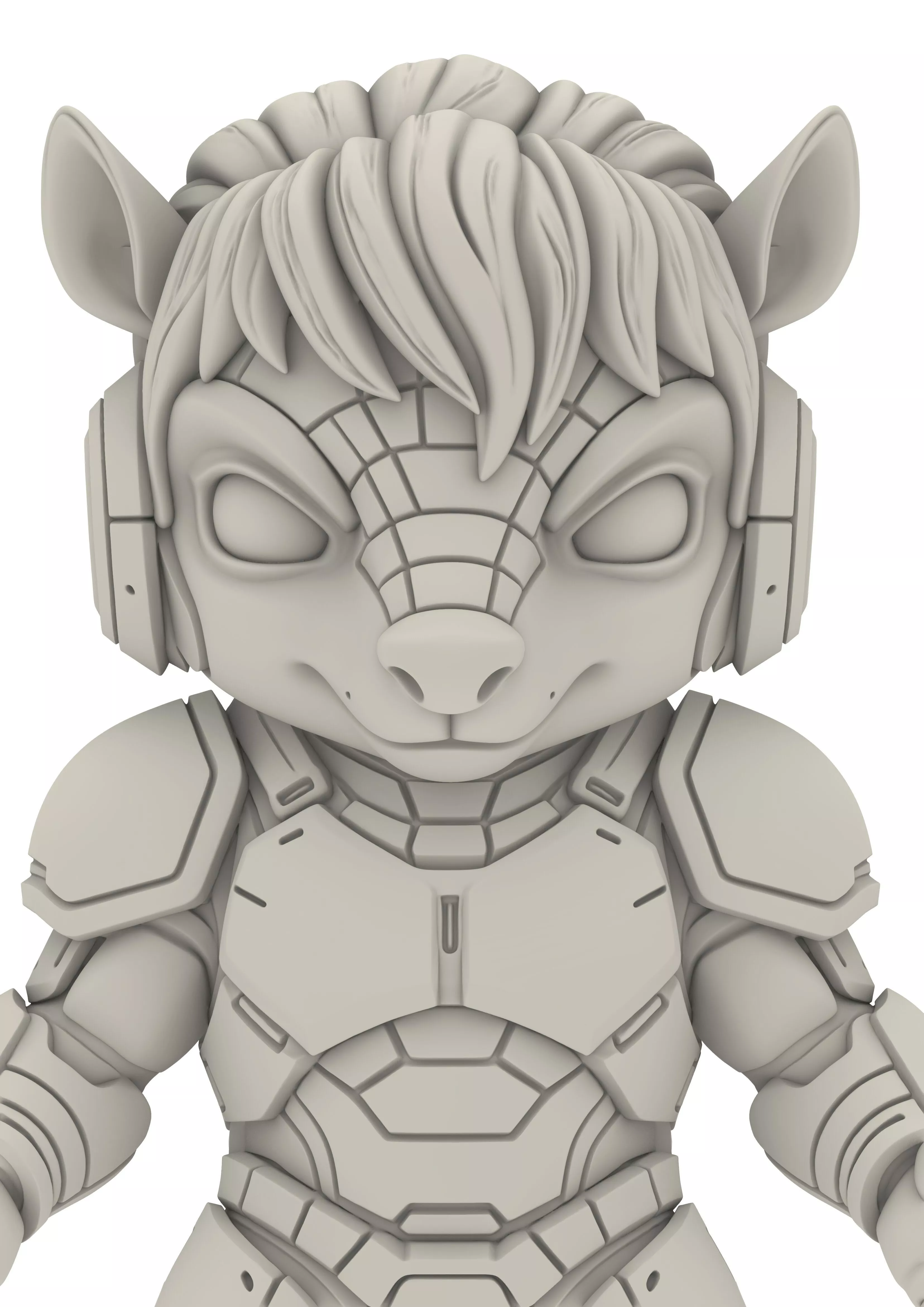 Reptile Warriors Lizard Snake Dragon Chibi 3D print model