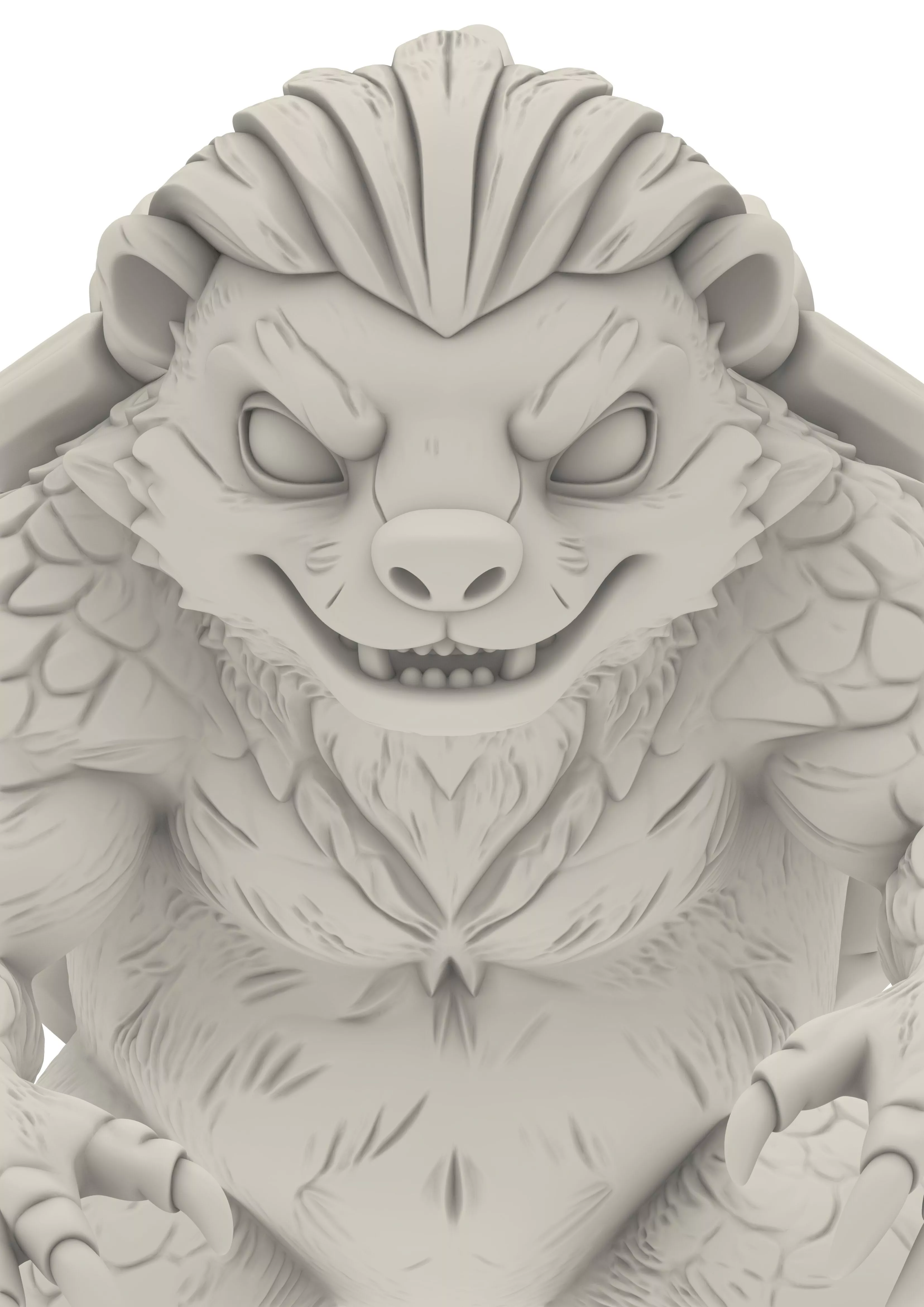 Reptile Warriors Lizard Snake Dragon Chibi 3D print model