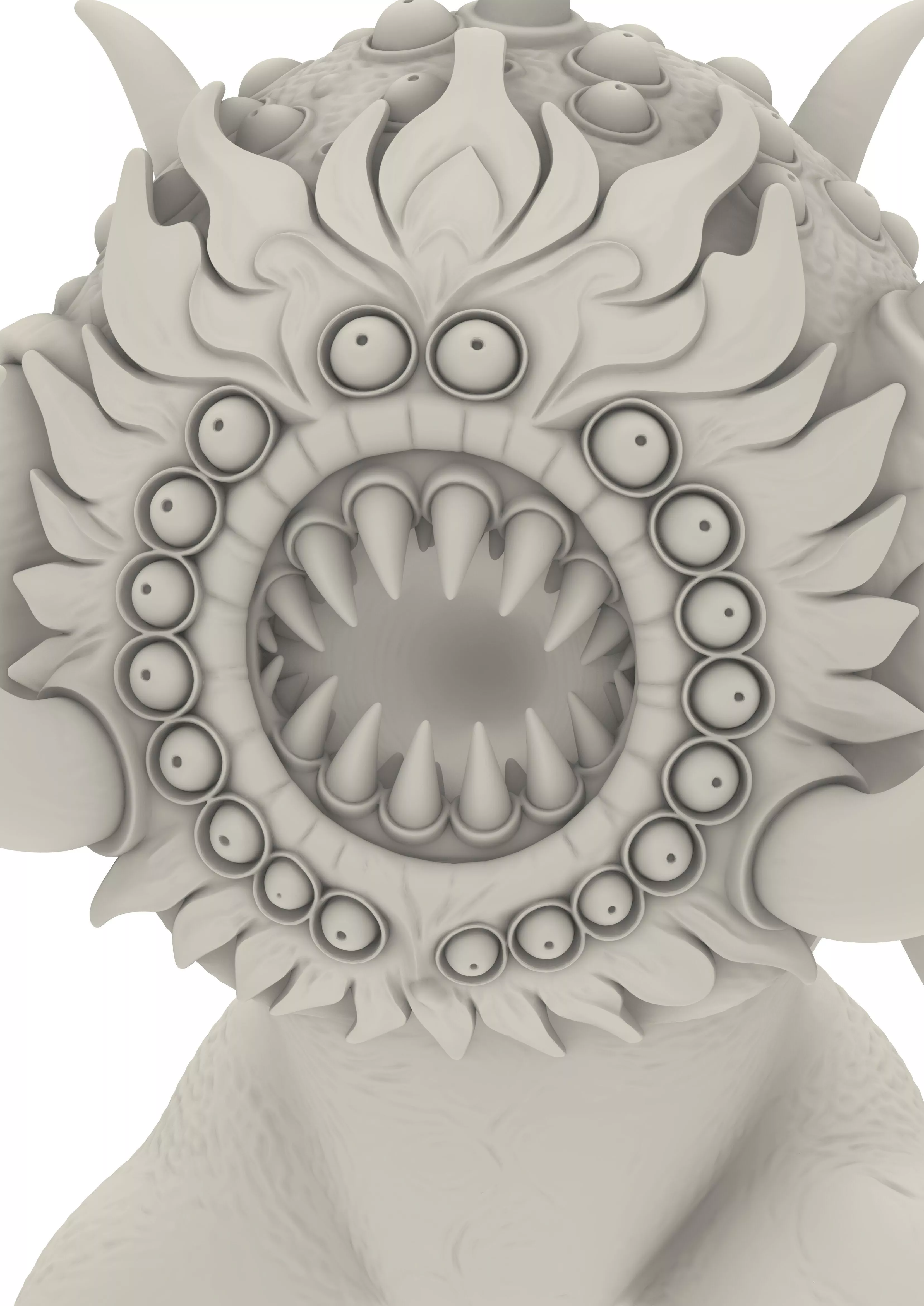 Nightmare Monsters Horror Creature Demon Beasts 3D print model