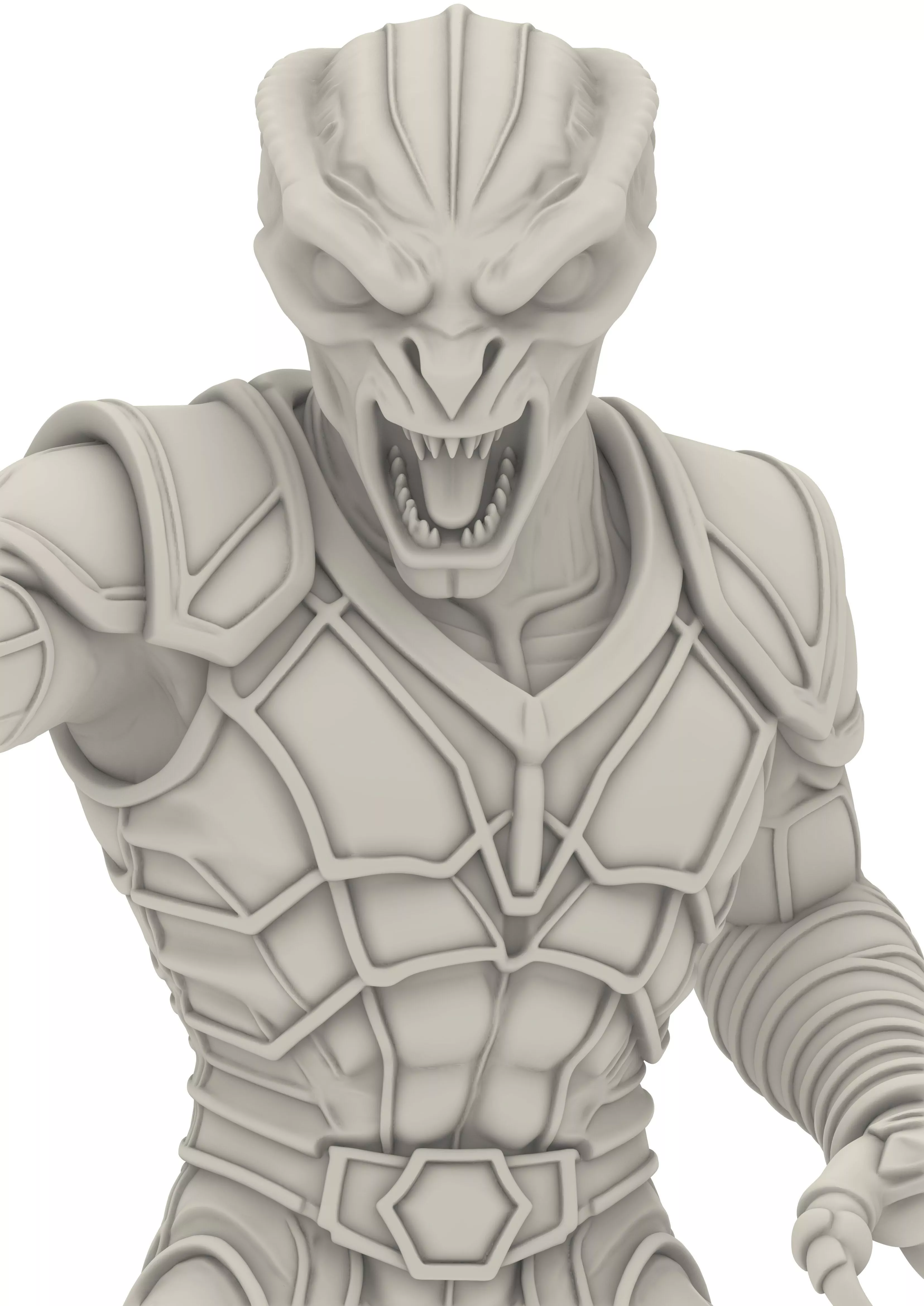 Predator Reptilien Predator Alien Monster WarriorGuerrero 3D print model