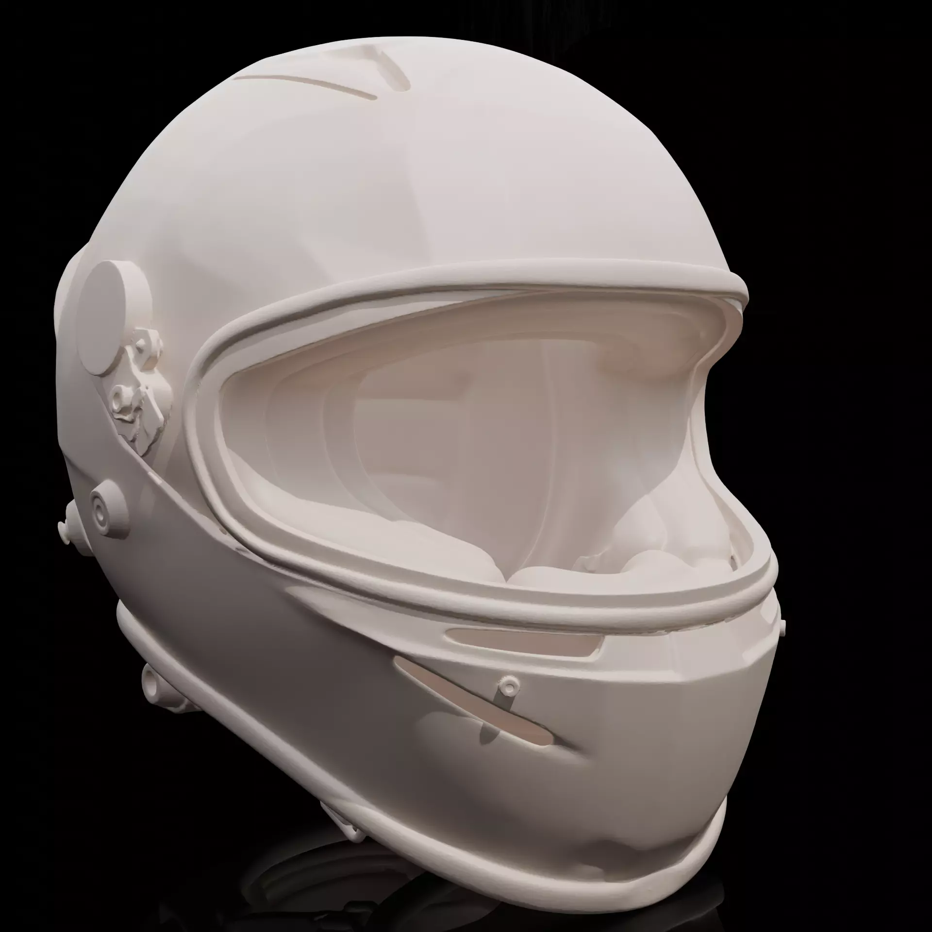Kart Racing Helmet STL Printable Go-Kart Helmet 3D print model