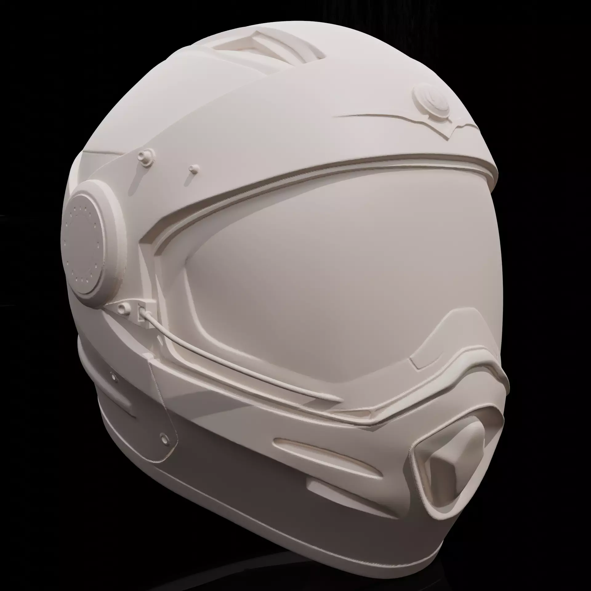 Snowmobile Helmet STL Printable Winter Sports Helmet 3D print model