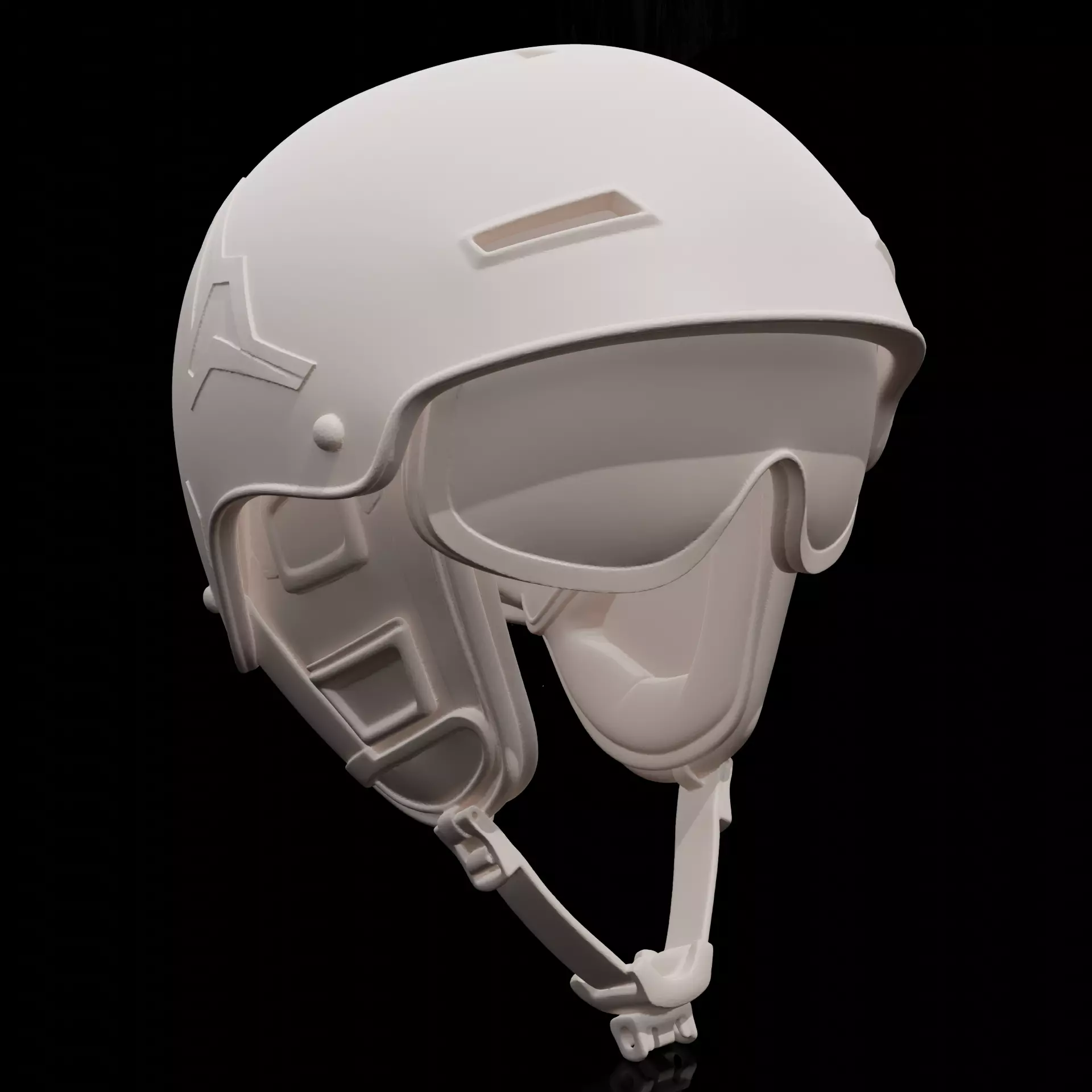 Snowboarding Helmet STL Printable Winter Sports Helmet 3D print model