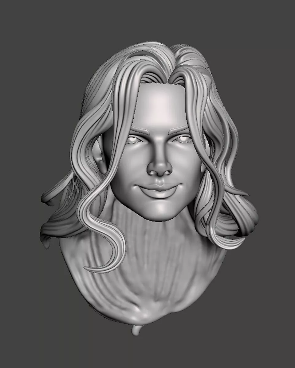 Barbara Gordon Batgirl headsculpt head 3D print model