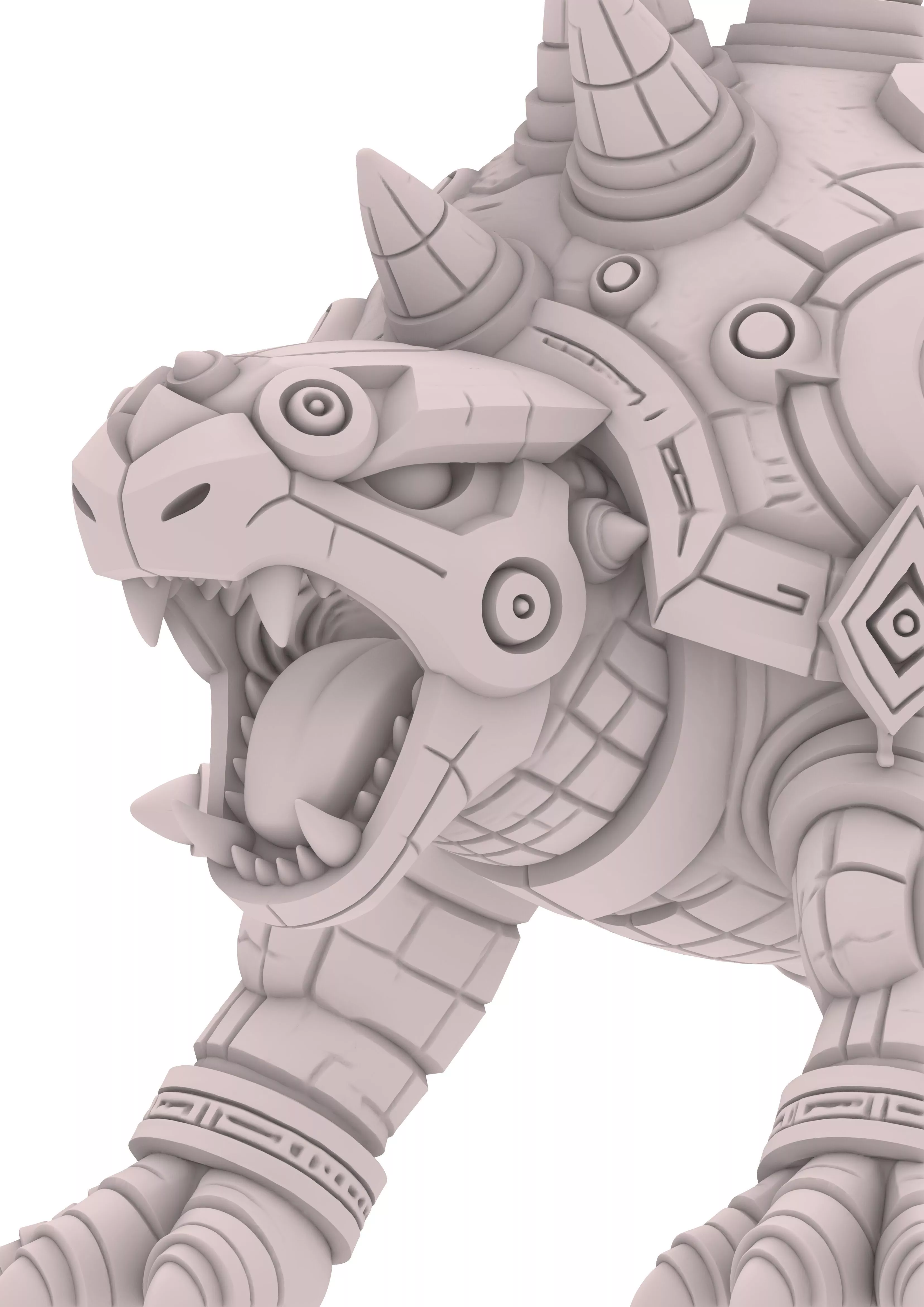 Turtle Tortuga Robot Mecha Criatura Monster Guardian 3D print model