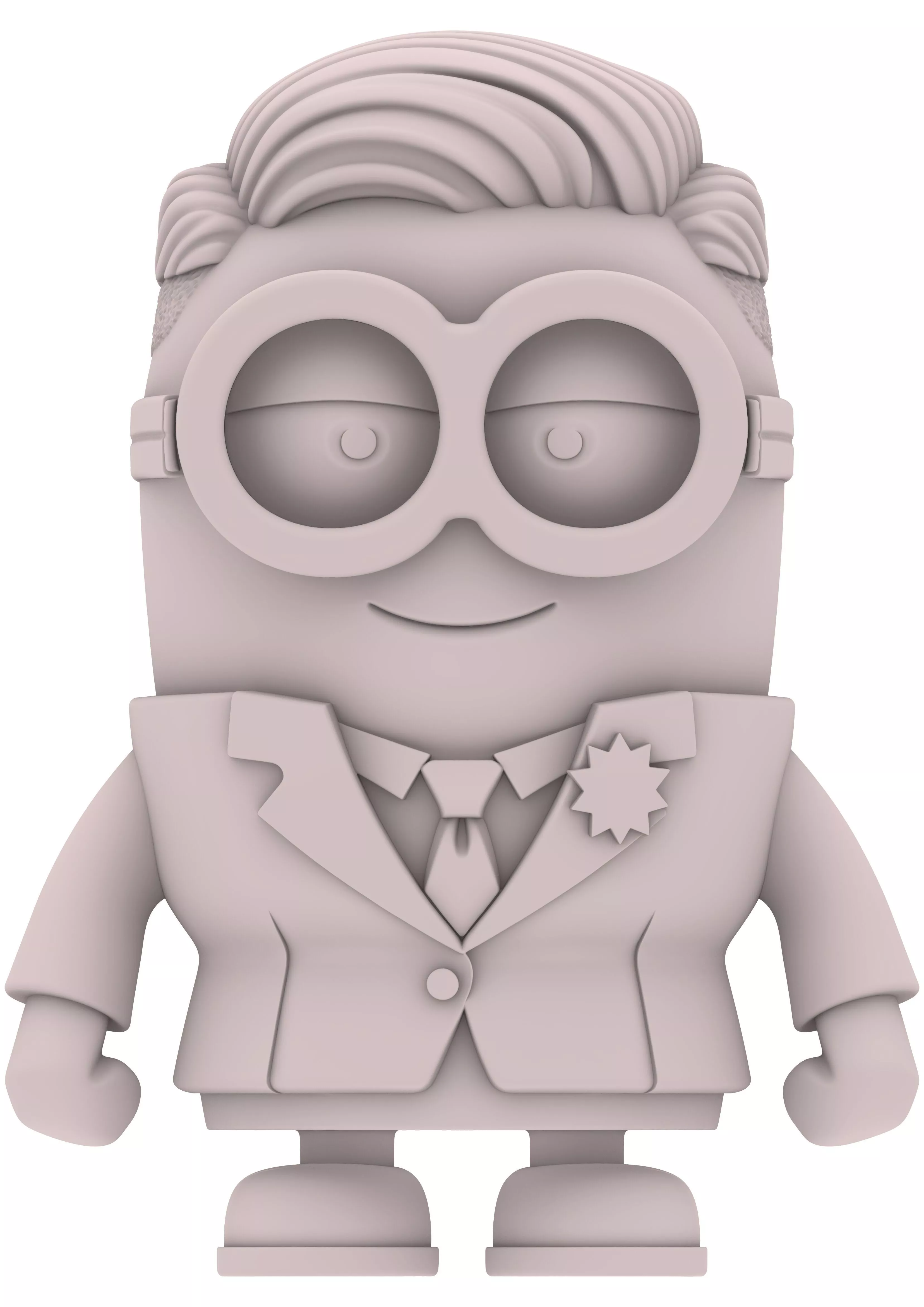 Cartoon Minion Business Manager Boss Chef 3D print model