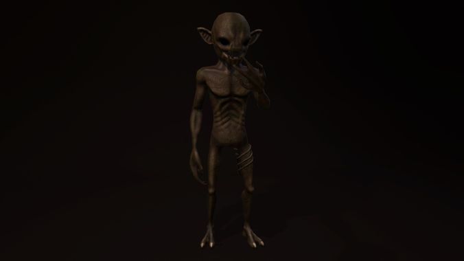 Mandrake Free low-poly 3D model