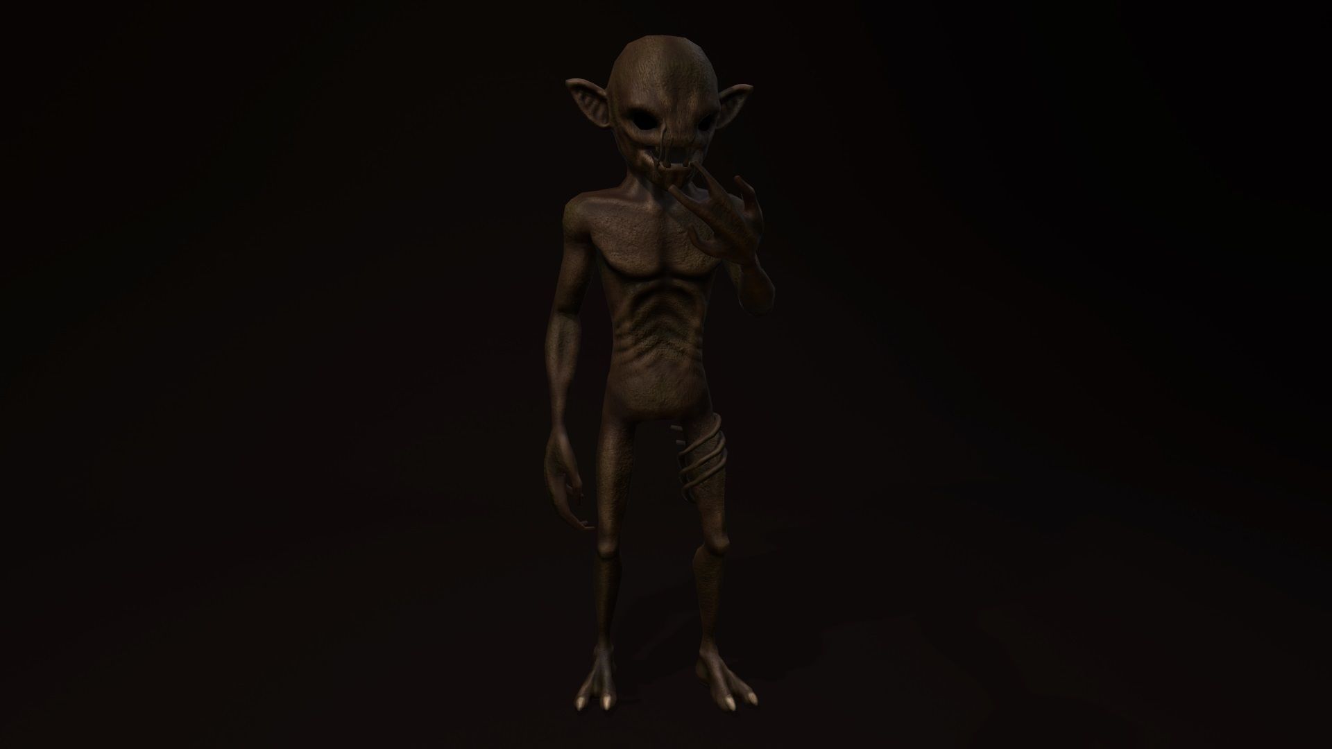 Mandrake Free low-poly 3D model_0