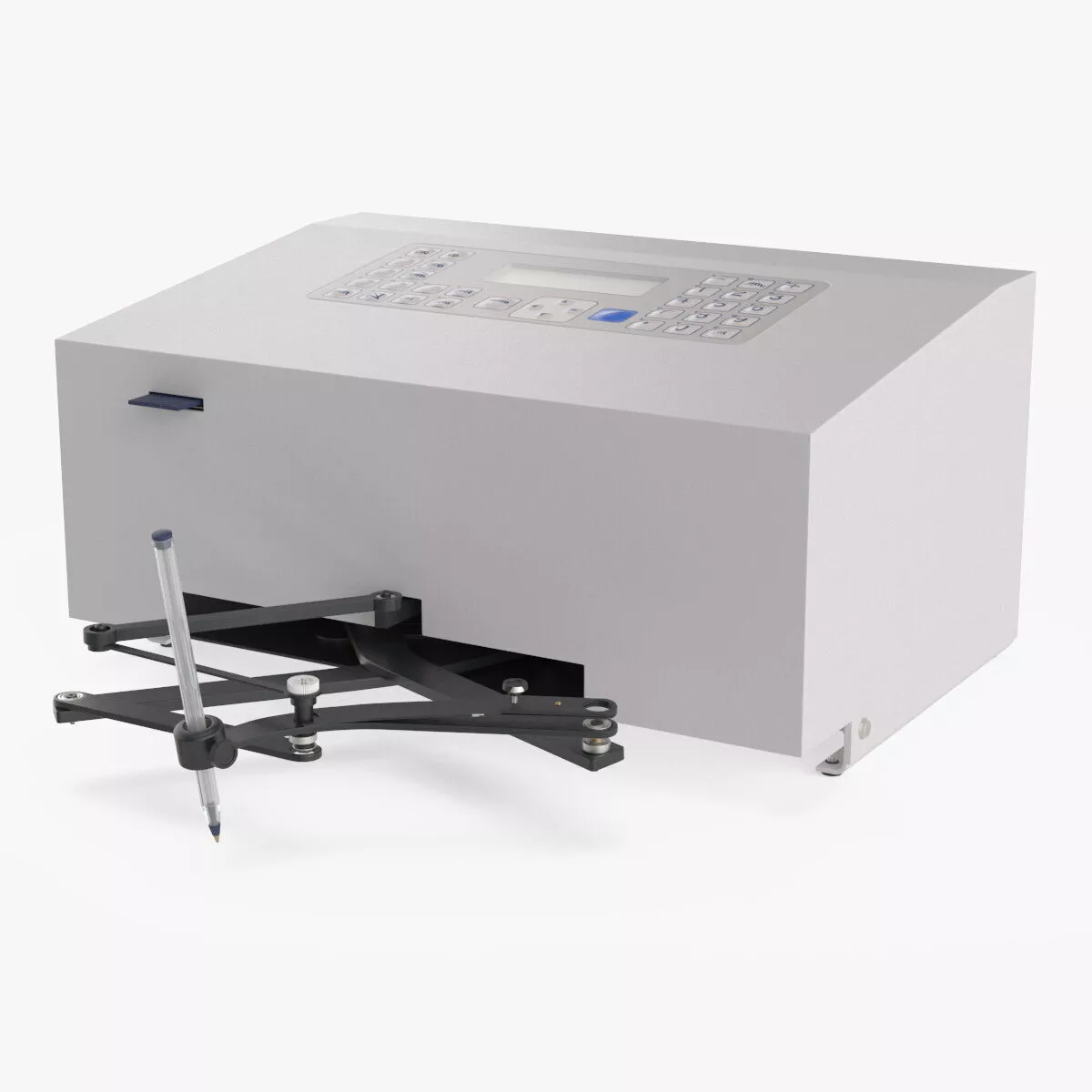 Mechanical Signature Reproduction Device White Rigged 3D model