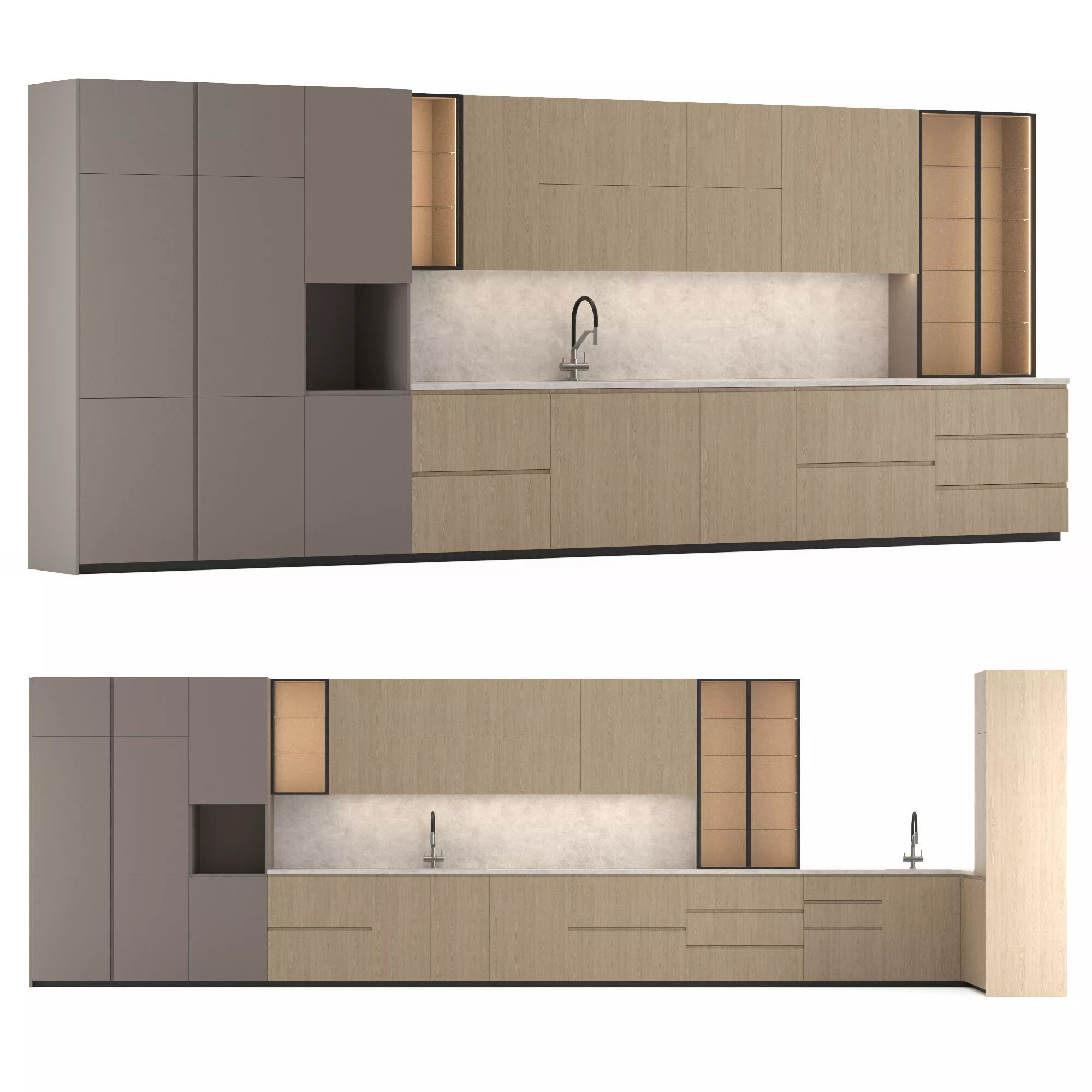 Kitchen modules 3D model