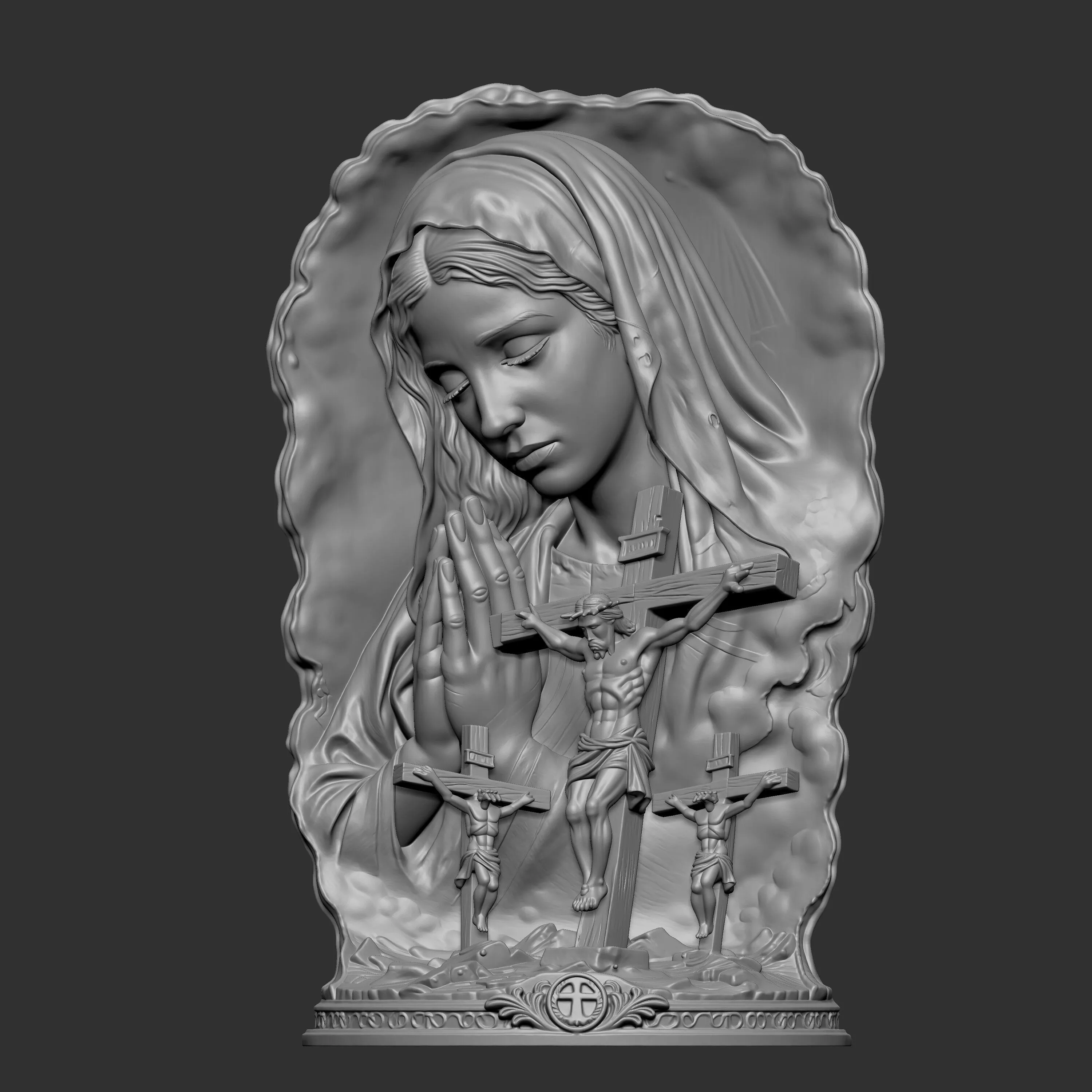 Our Lady of Sorrow Mater Dolorosa 3D print model