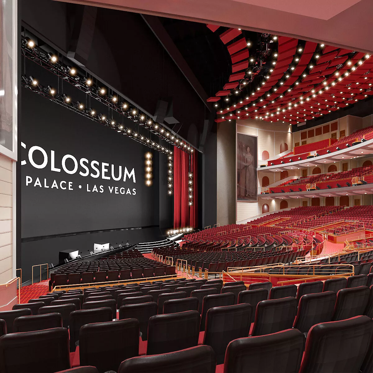 Colosseum At Caesars Palace Interior 3D model