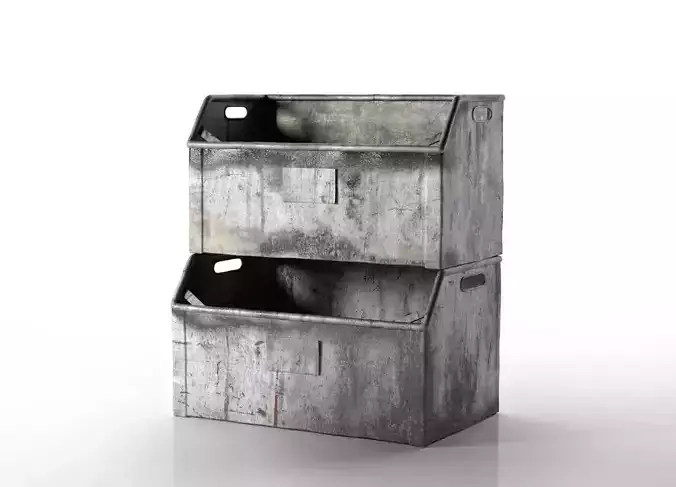 Vintage Metal Crates