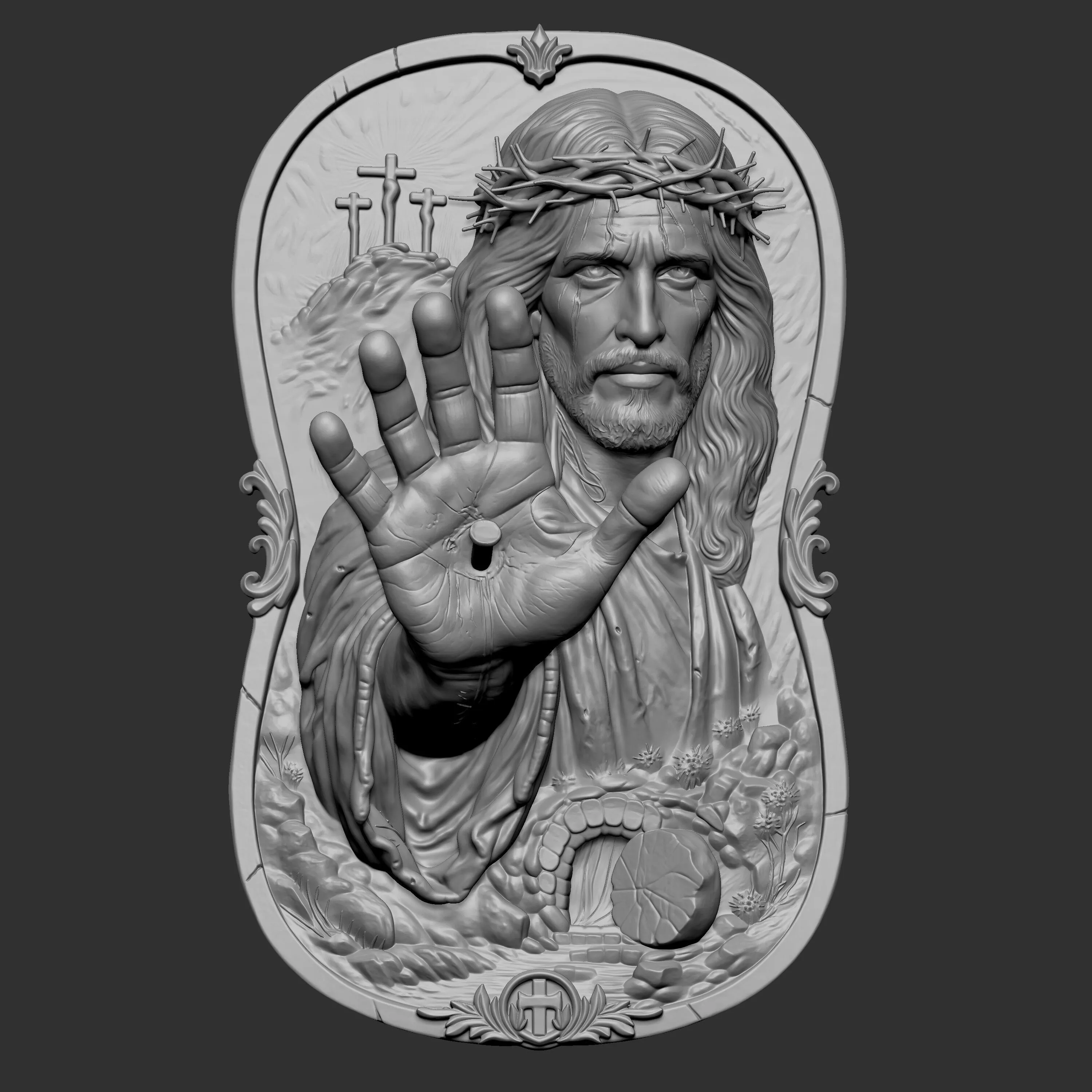 Passion of Jesus Christ 3D print model