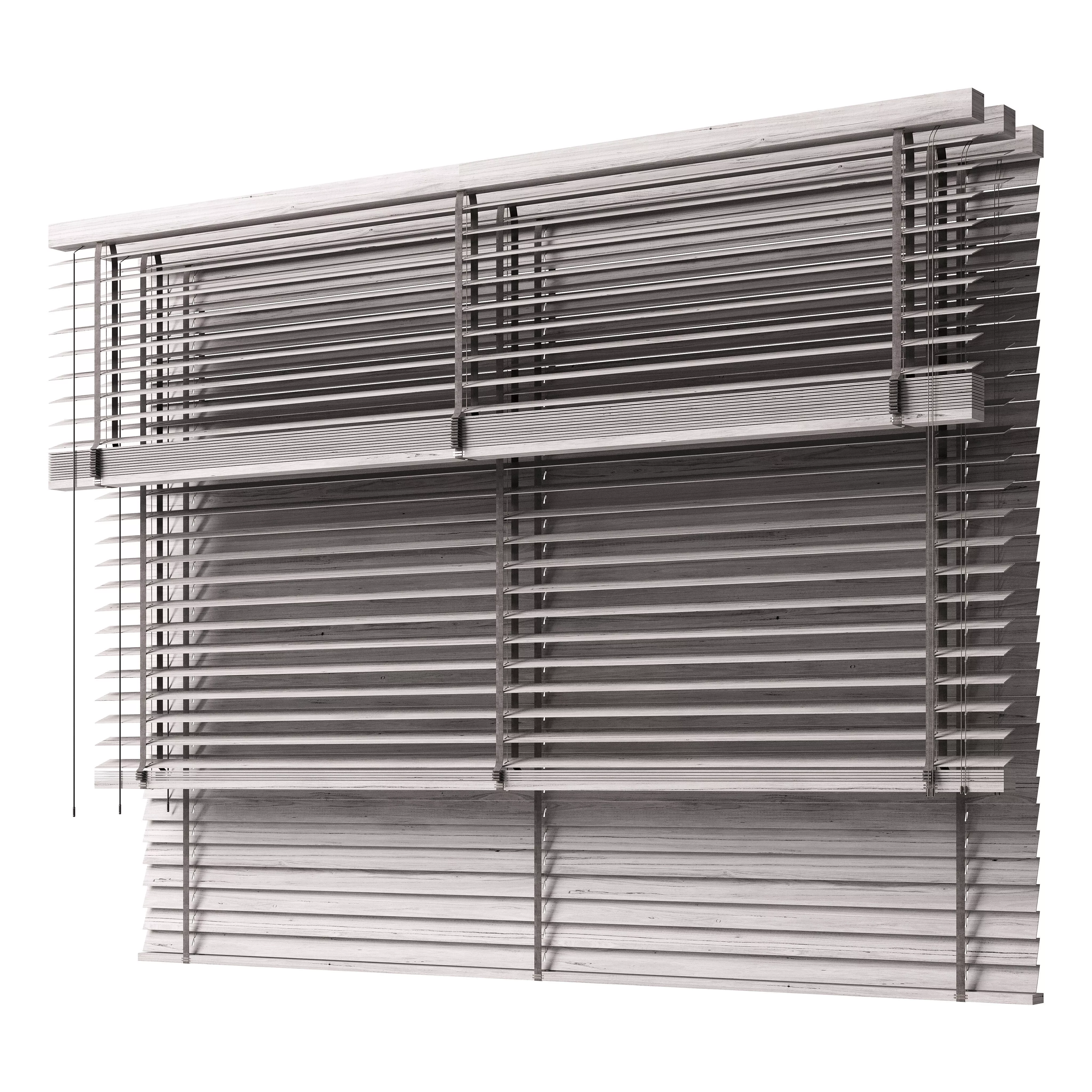 Wooden Blinds Set 49 3D model