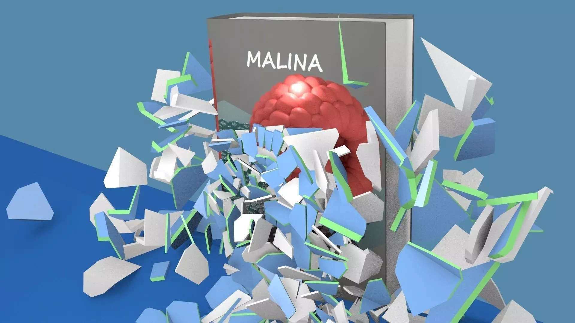 Book Presentation Animation 3D model_0