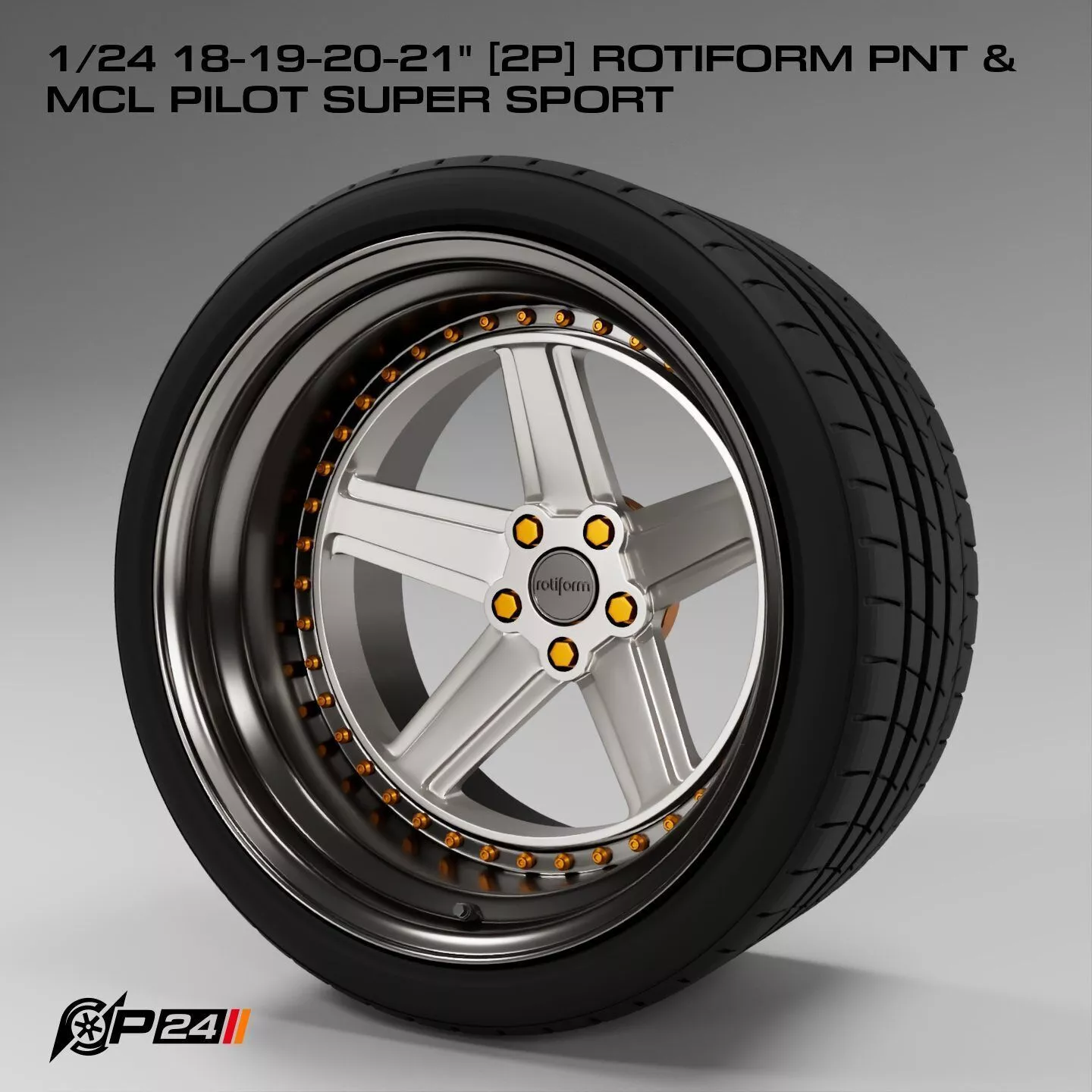 1-24th 18-19-20-21 inches 2P Rotiform PNT and MCL Pilot Super... 3D print model