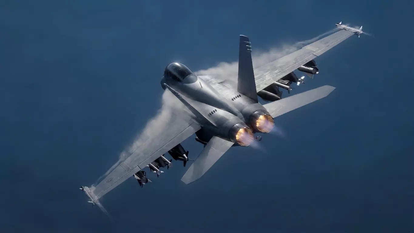 F18 Super Hornet - Fully Rigged Low-poly 3D model