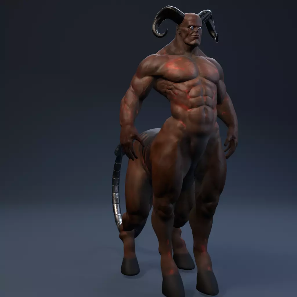 Centaur - Hell Low-poly 3D model