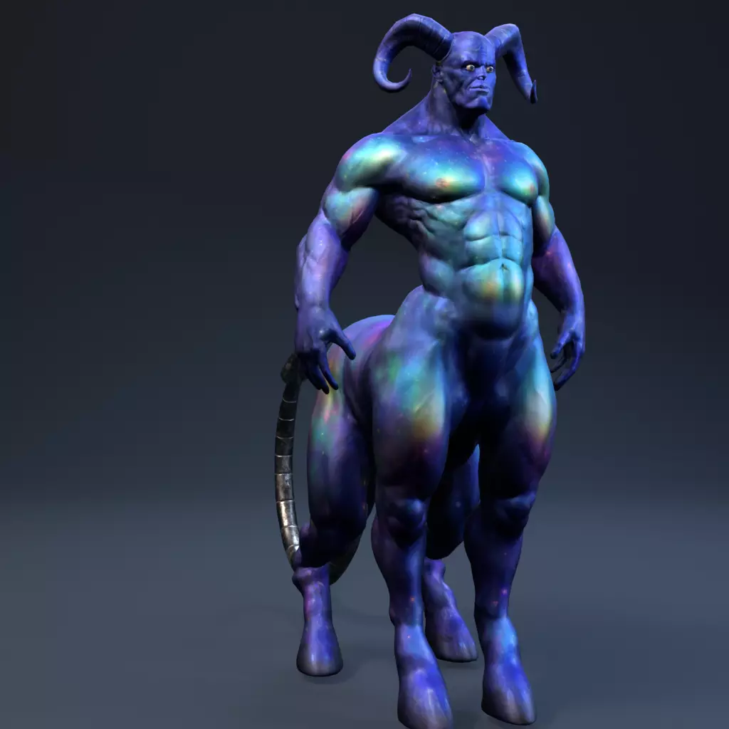 Centaur - Cosmic Low-poly 3D model