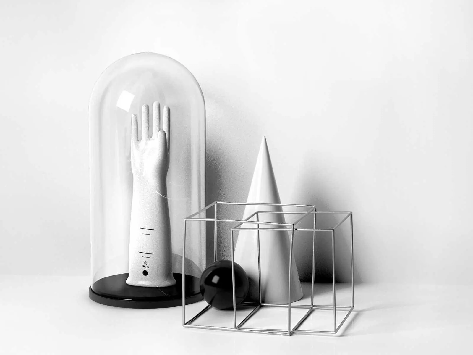 Oyonhard Hand in Dome and Geometric Decor 3D model_0