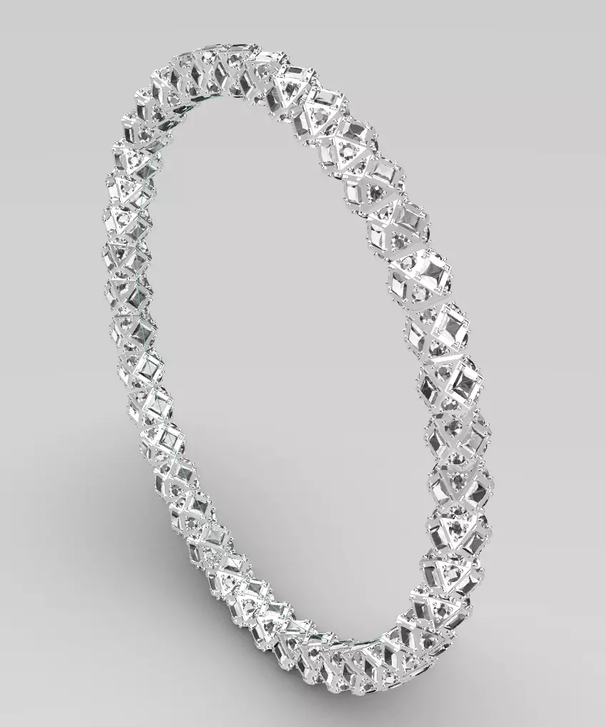 3D hexagonal bracelet design 3D model