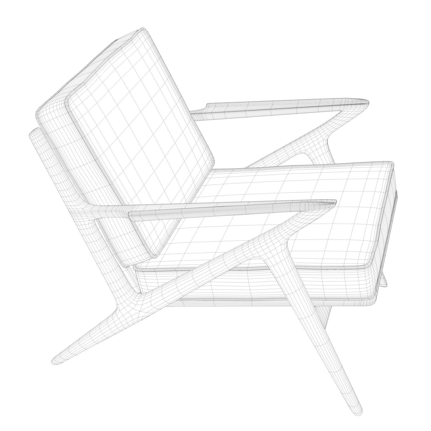 Z Chair Lounger 3D model CGTrader
