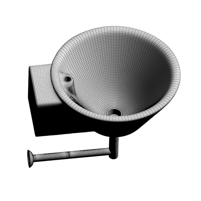 white Sink 3d model 001 3D model_15