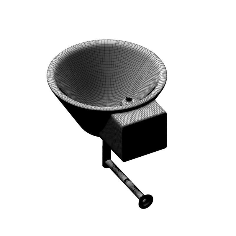 white Sink 3d model 001 3D model_11