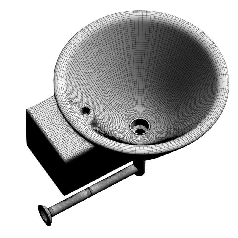 white Sink 3d model 001 3D model_21