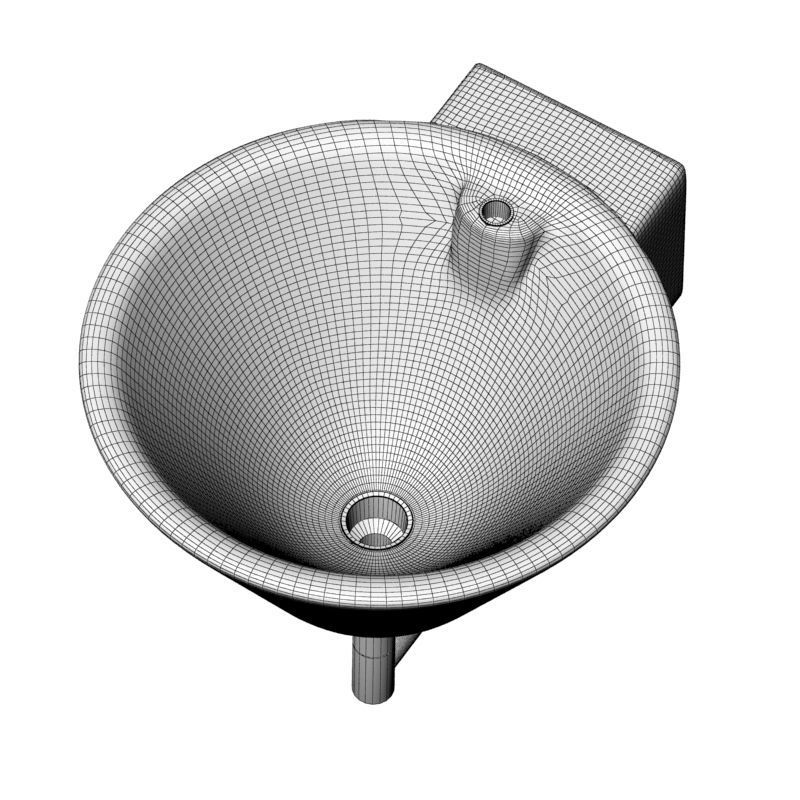 white Sink 3d model 001 3D model_20