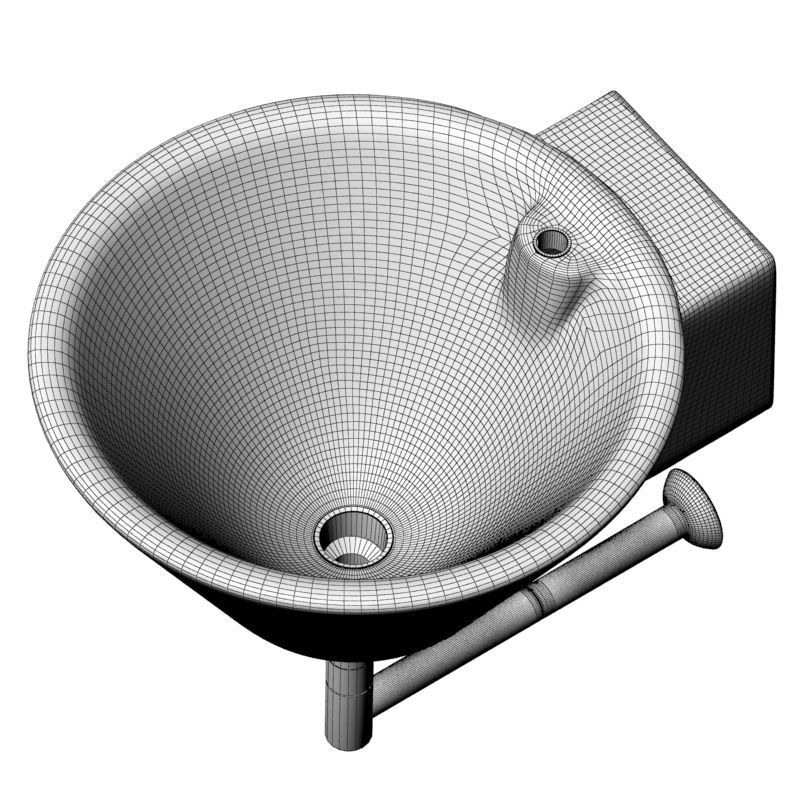 white Sink 3d model 001 3D model_19