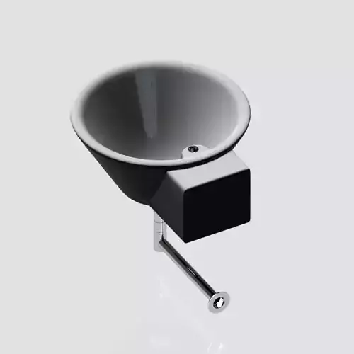 white Sink 3d model 001