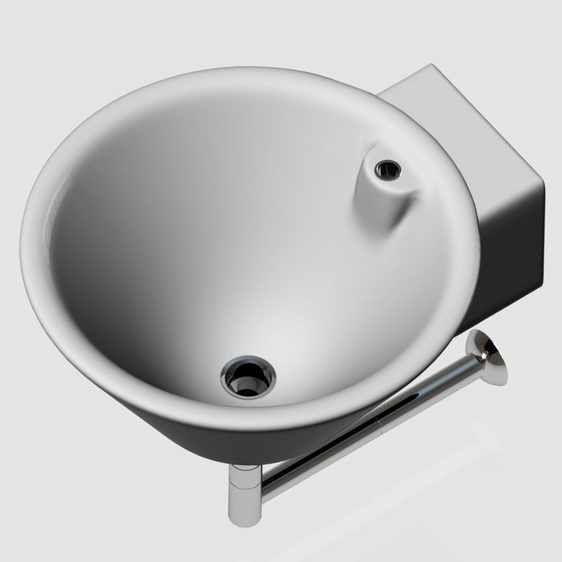 white Sink 3d model 001 3D model_8