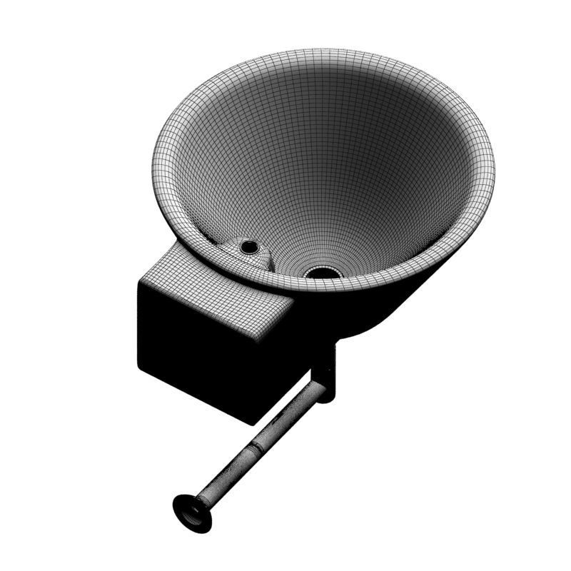 white Sink 3d model 001 3D model_12