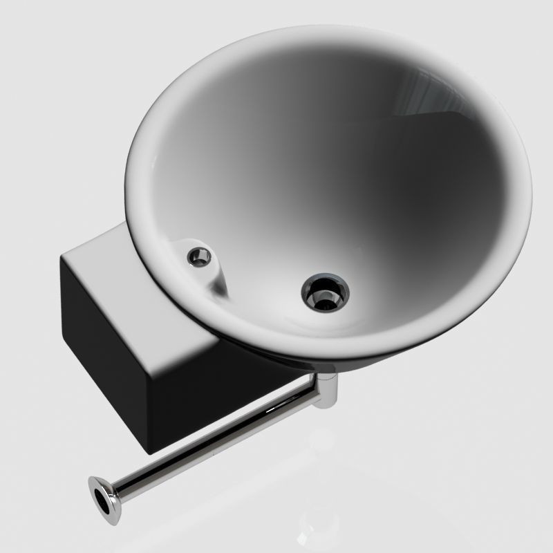 white Sink 3d model 001 3D model_10
