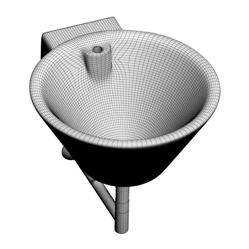 white Sink 3d model 001 3D model_17