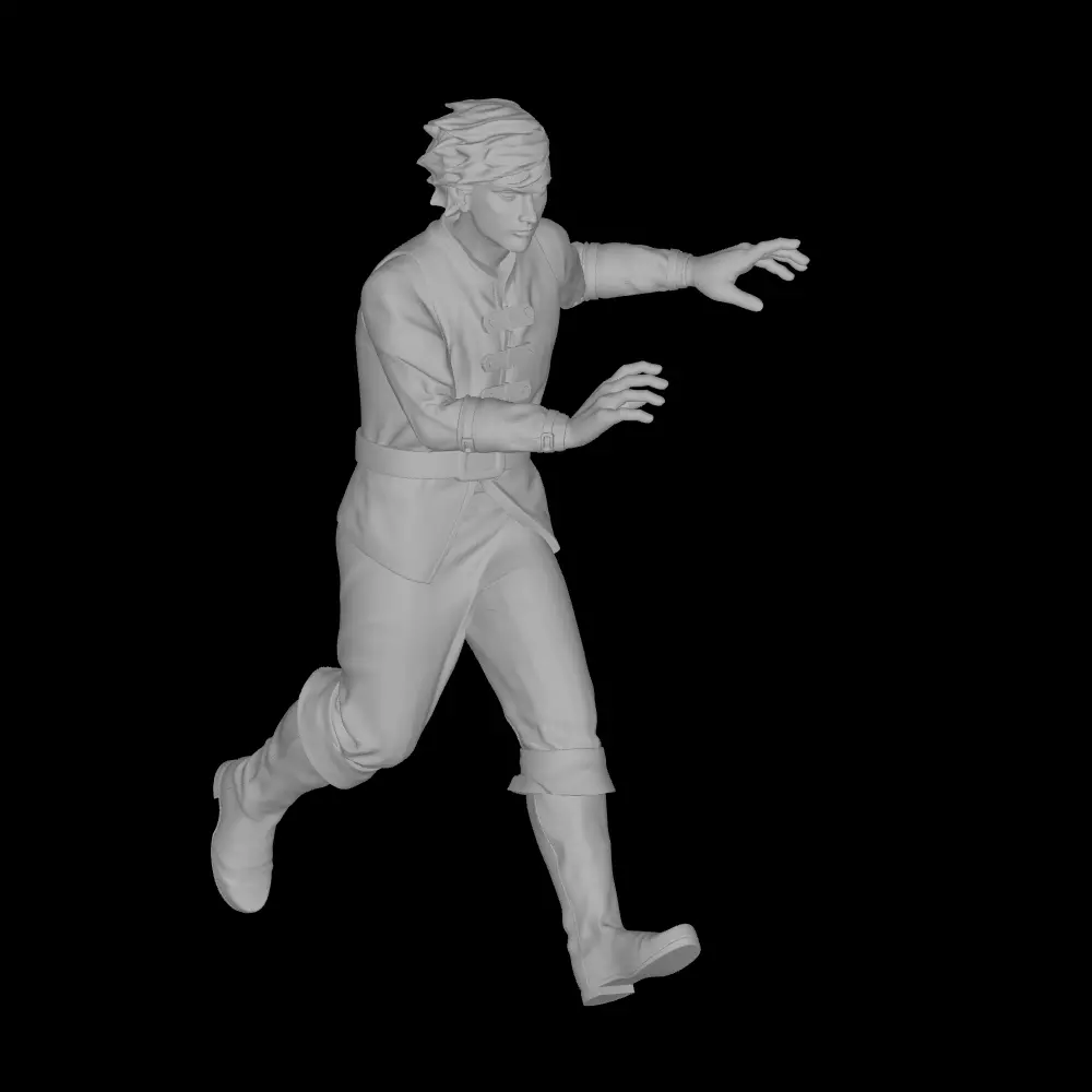 Dariak Red Jade Fantasy Character Miniature 3D print model