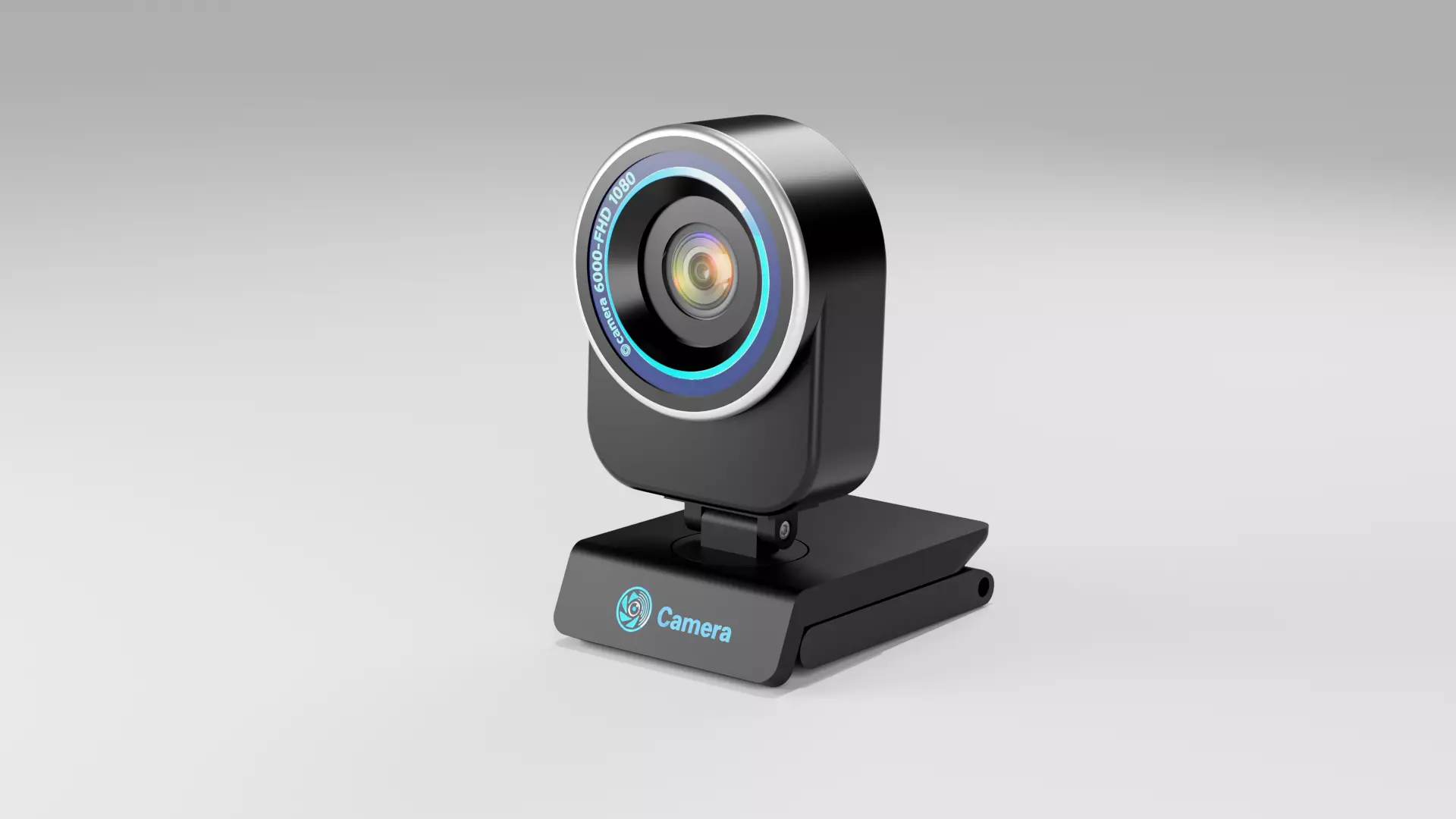Genius QCam 6000 FHD 1080P Webcam with Microphone USB 3D model