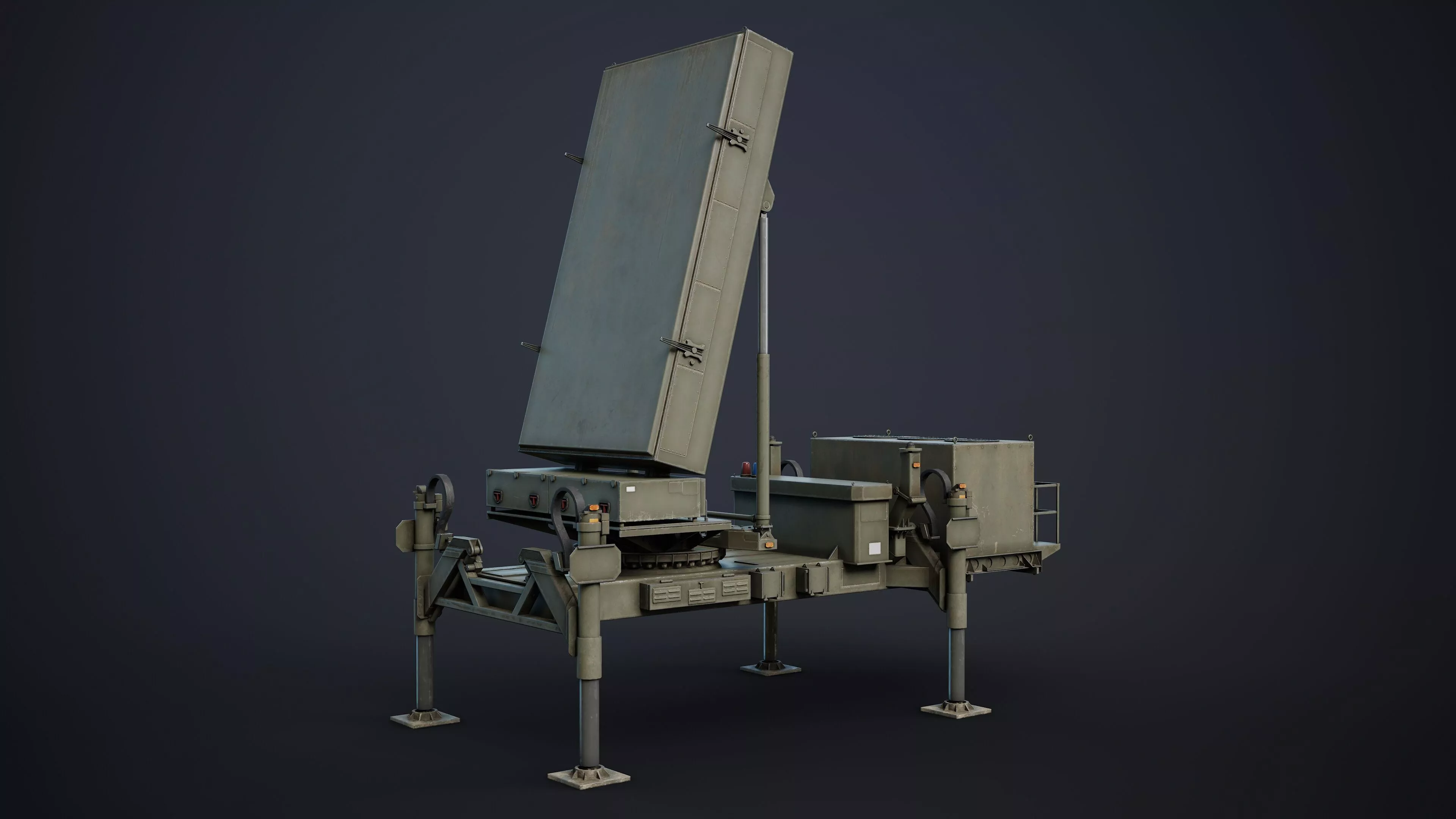ELTA ELM-2084 Radar Low-poly 3D model