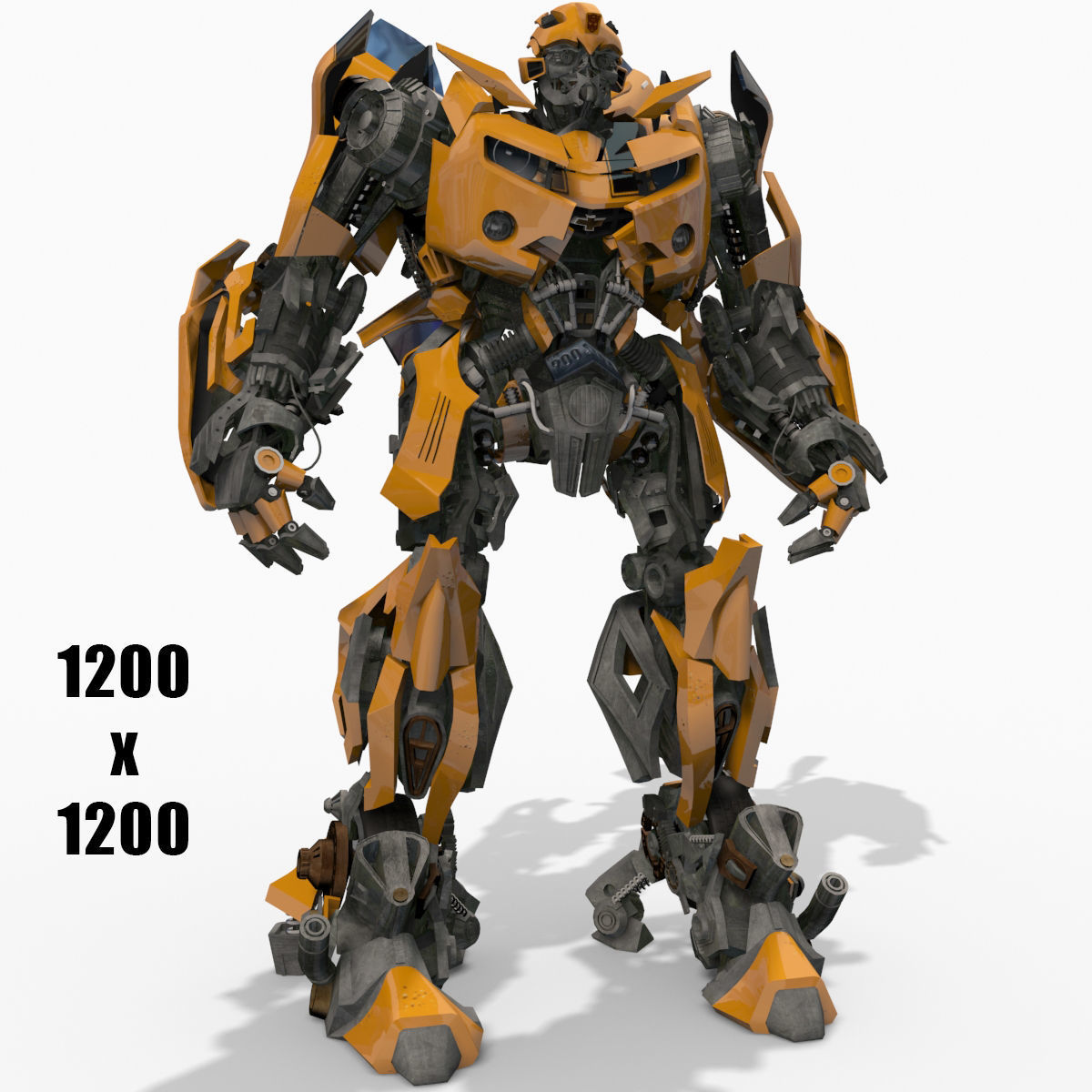 Bumblebee Forever - 3d animated model 3D model_10