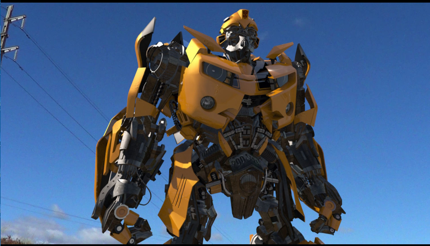 Bumblebee Forever - 3d animated model 3D model_41