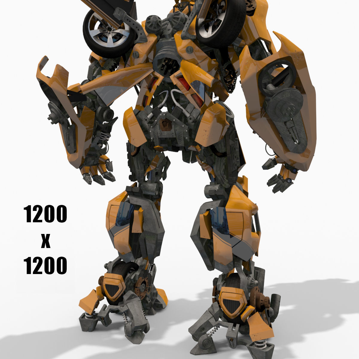 Bumblebee Forever - 3d animated model 3D model_14