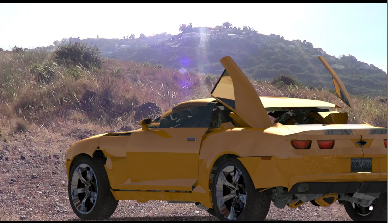 Bumblebee Forever - 3d animated model 3D model_43