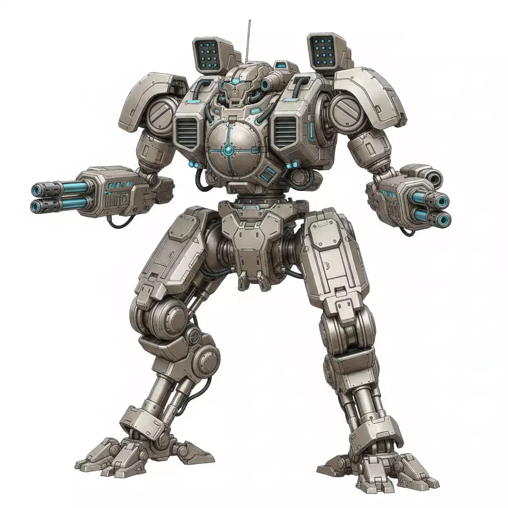 Robot Android Mecha Mechanical Futuristic Cyber Machine 3D model