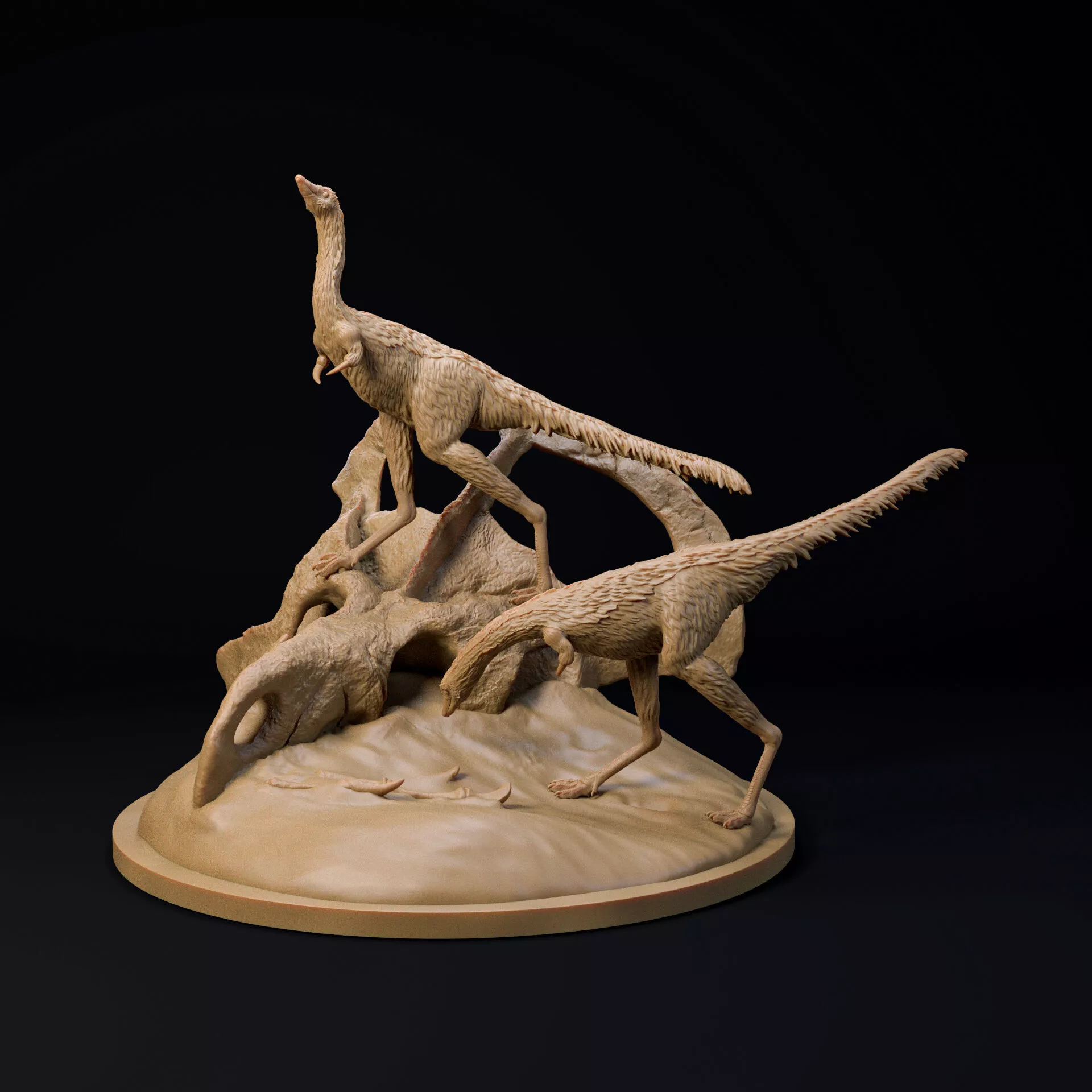 Linhenykus 1-6 scale pre-supported dinosaur 3D print model