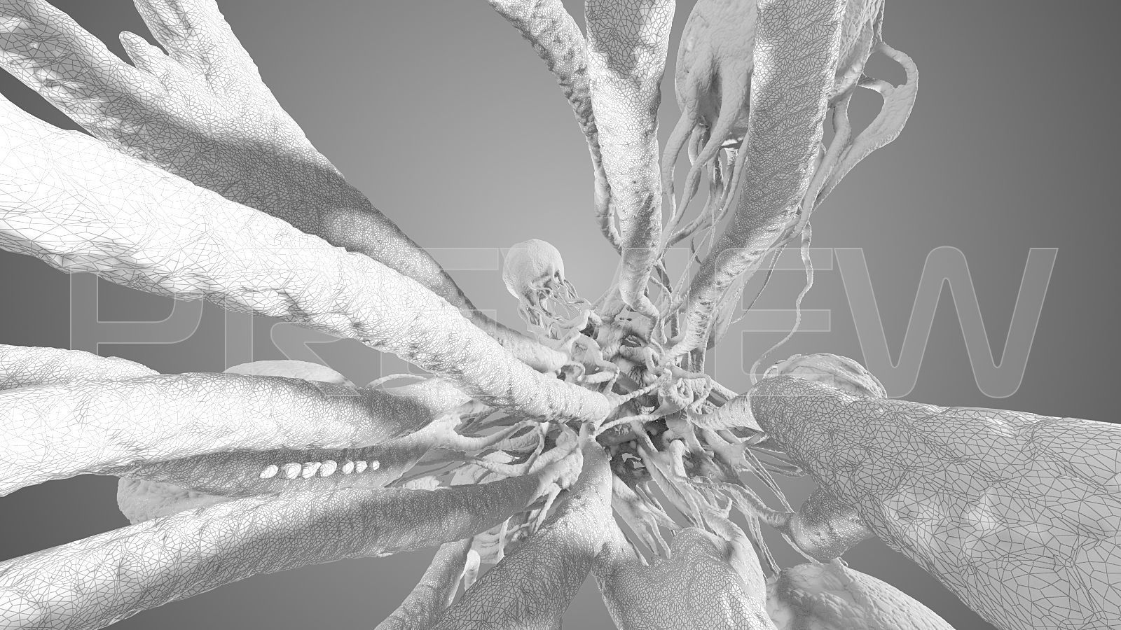 Cancer Stl Model structure of cell 3D print model_4