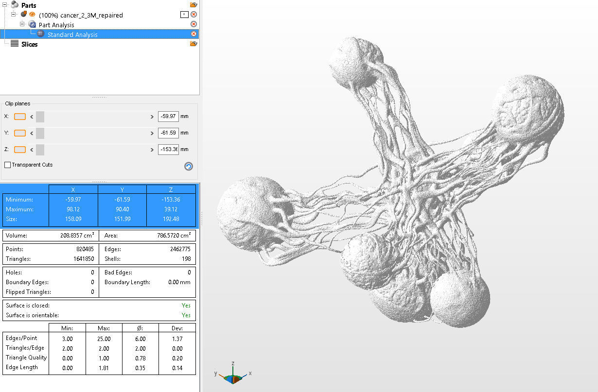 Cancer Stl Model structure of cell 3D print model_6