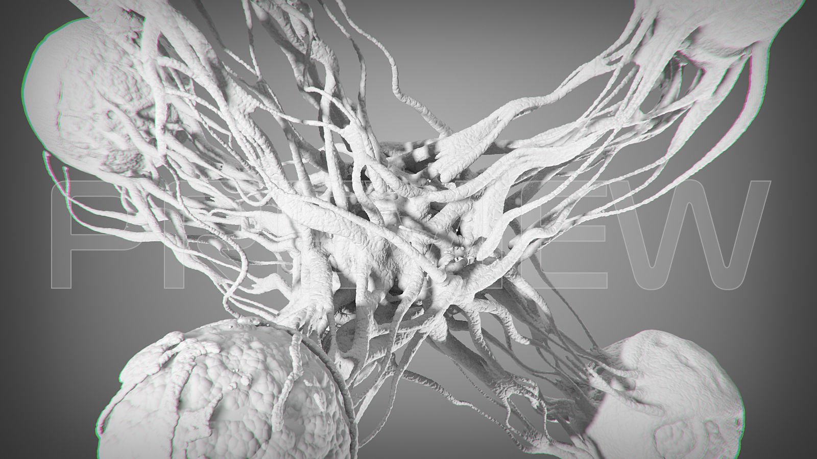 Cancer Stl Model structure of cell 3D print model_3