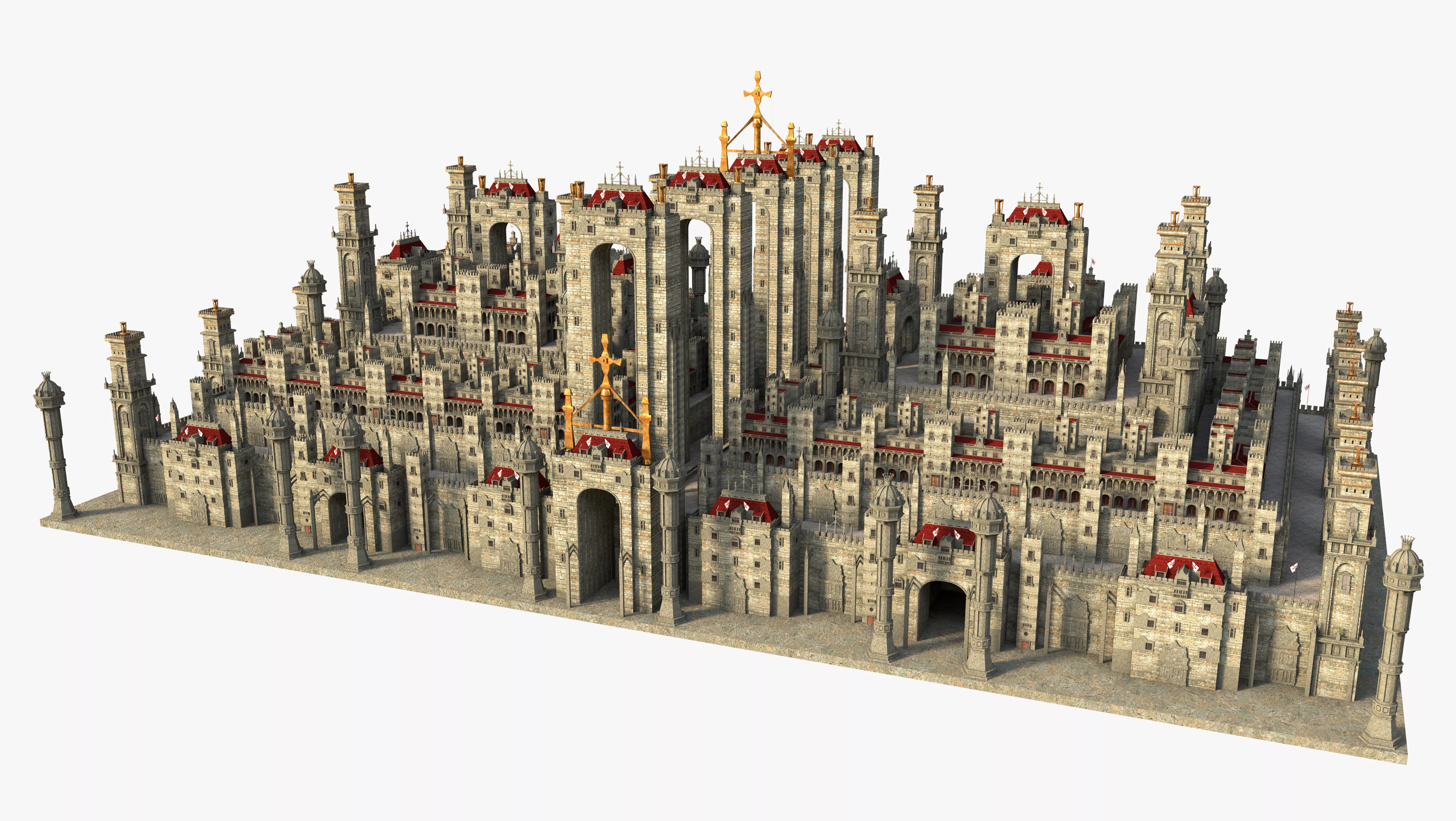 Ancient City Castle 3D model